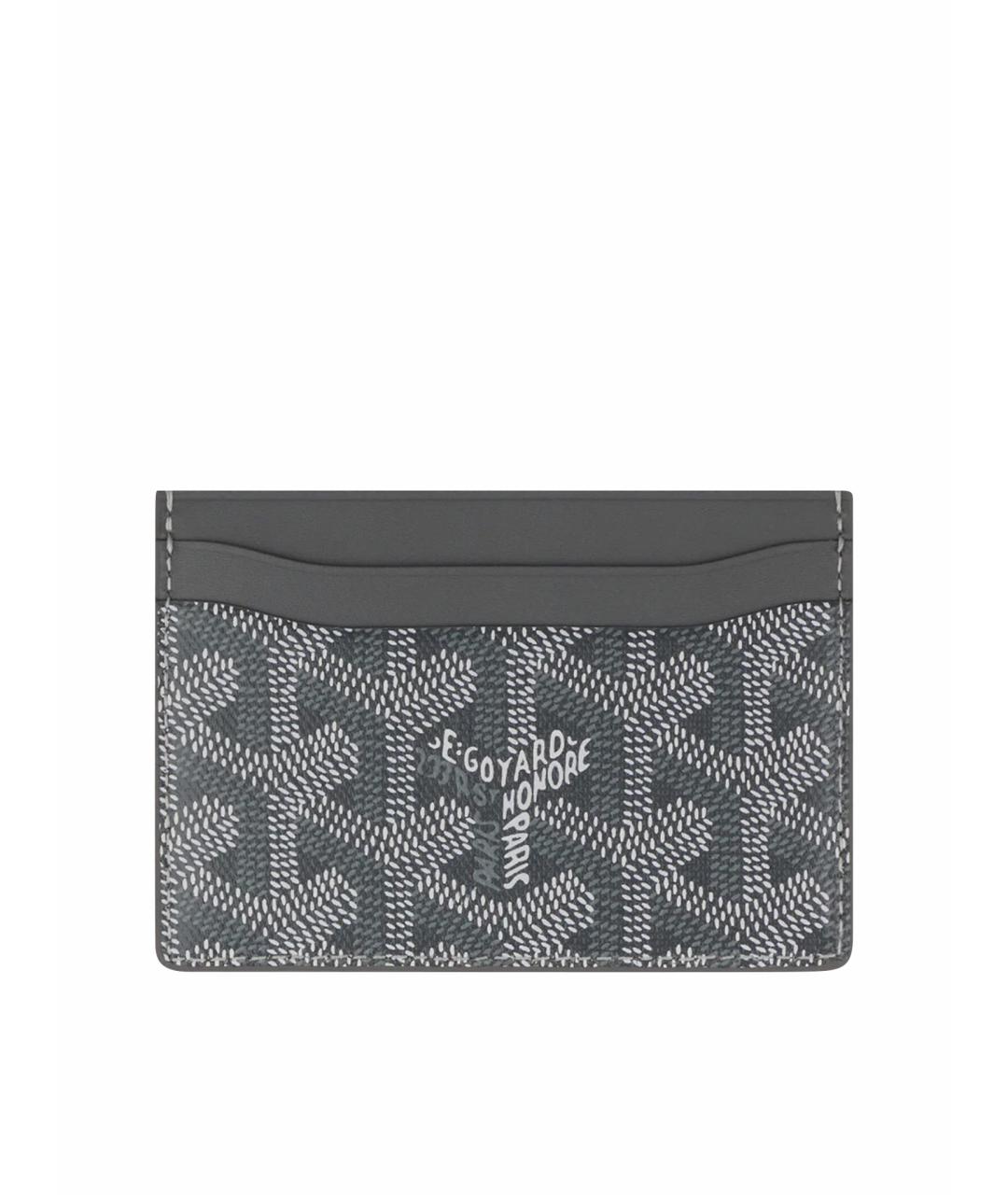 GOYARD Серый кожаный кардхолдер, фото 1