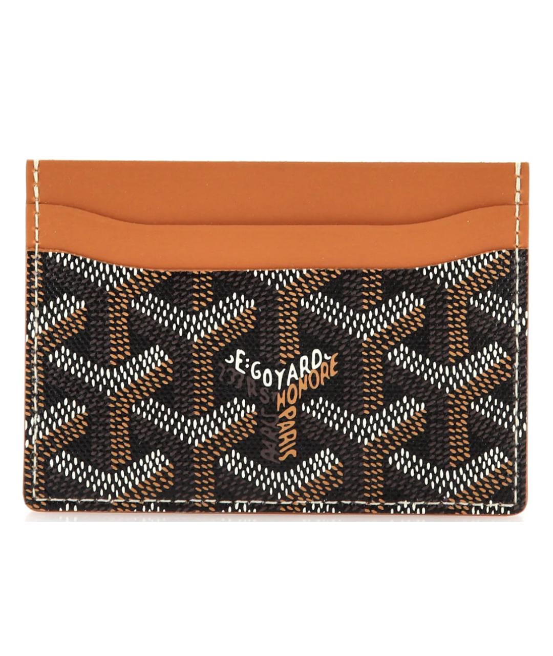 GOYARD Коричневый кожаный кардхолдер, фото 5