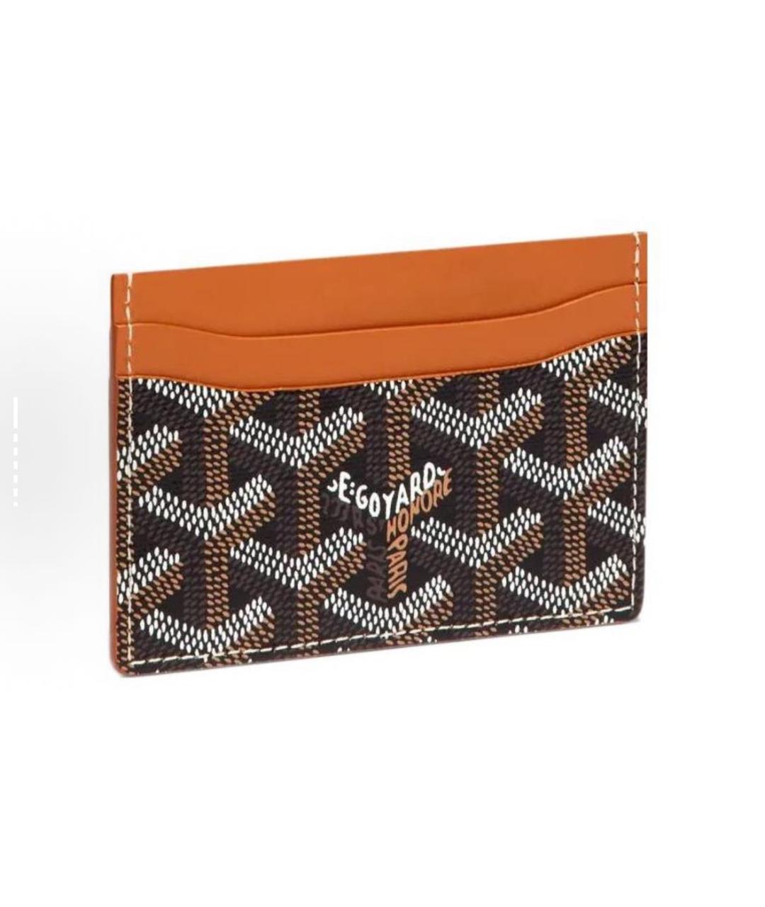 GOYARD Коричневый кожаный кардхолдер, фото 2