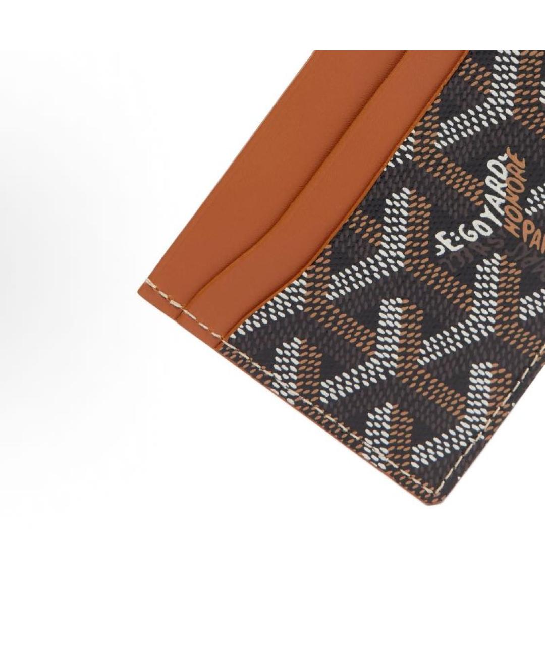 GOYARD Коричневый кожаный кардхолдер, фото 4