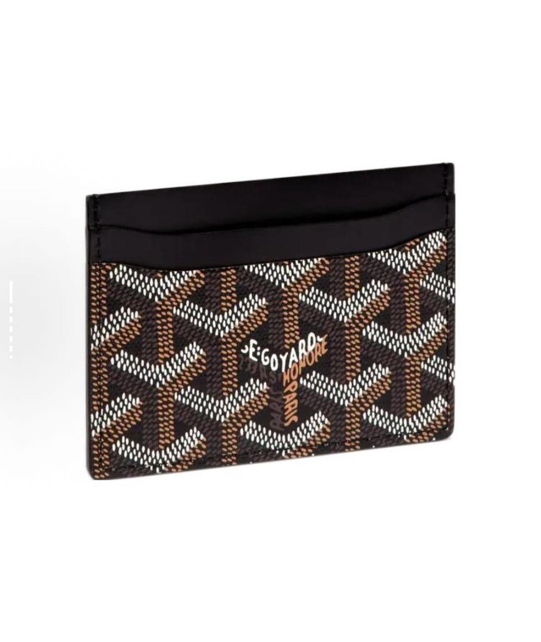 GOYARD Черный кожаный кардхолдер, фото 2
