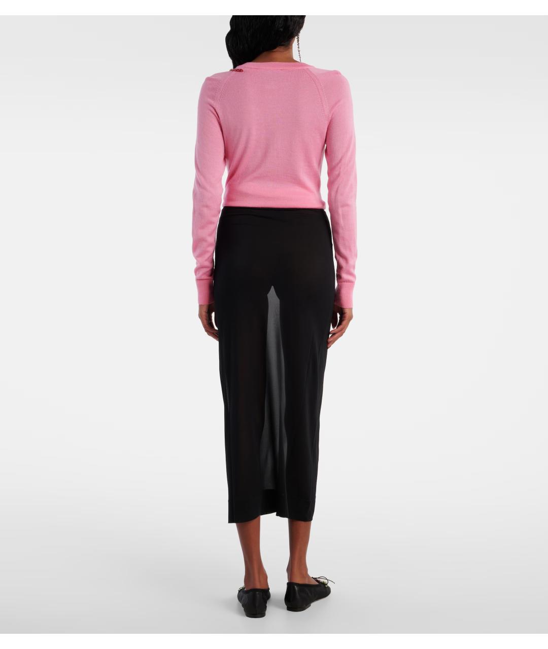 SIMONE ROCHA Черная юбка миди, фото 4