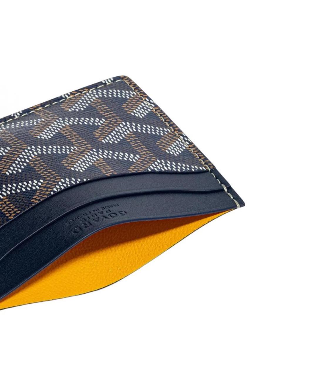 GOYARD Темно-синий кожаный кардхолдер, фото 3
