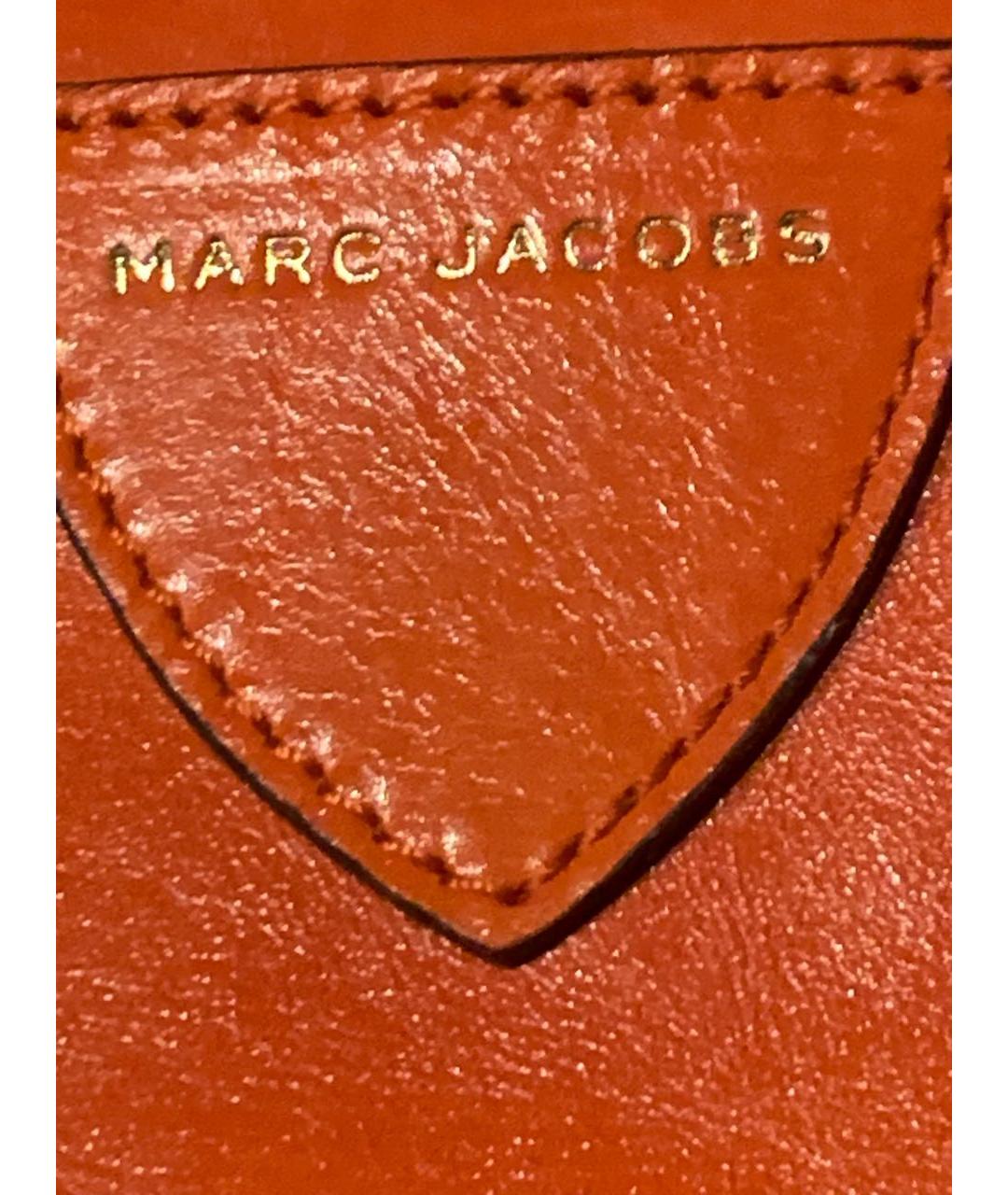 MARC JACOBS Оранжевая кожаная сумка через плечо, фото 4