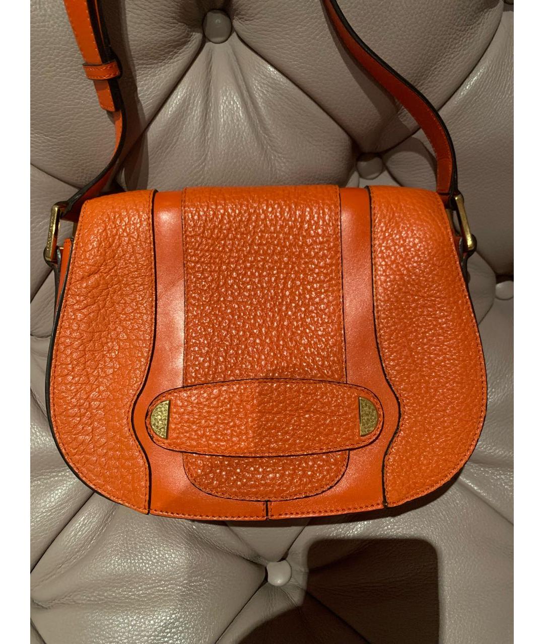 MARC JACOBS Оранжевая кожаная сумка через плечо, фото 2