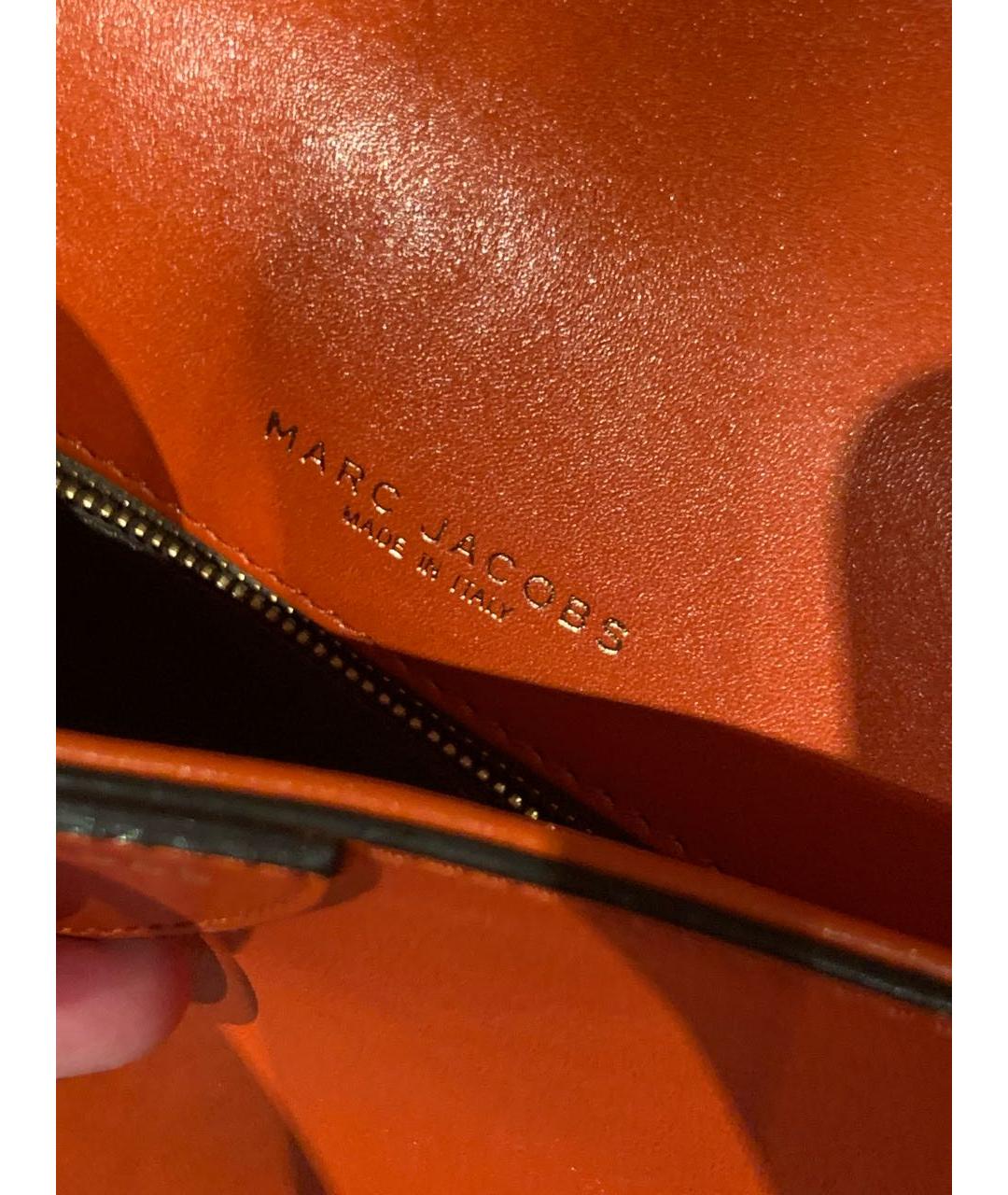 MARC JACOBS Оранжевая кожаная сумка через плечо, фото 6