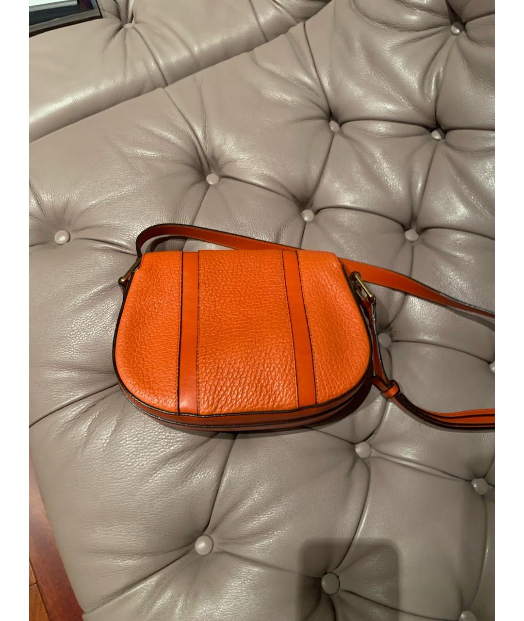 MARC JACOBS Оранжевая кожаная сумка через плечо, фото 3