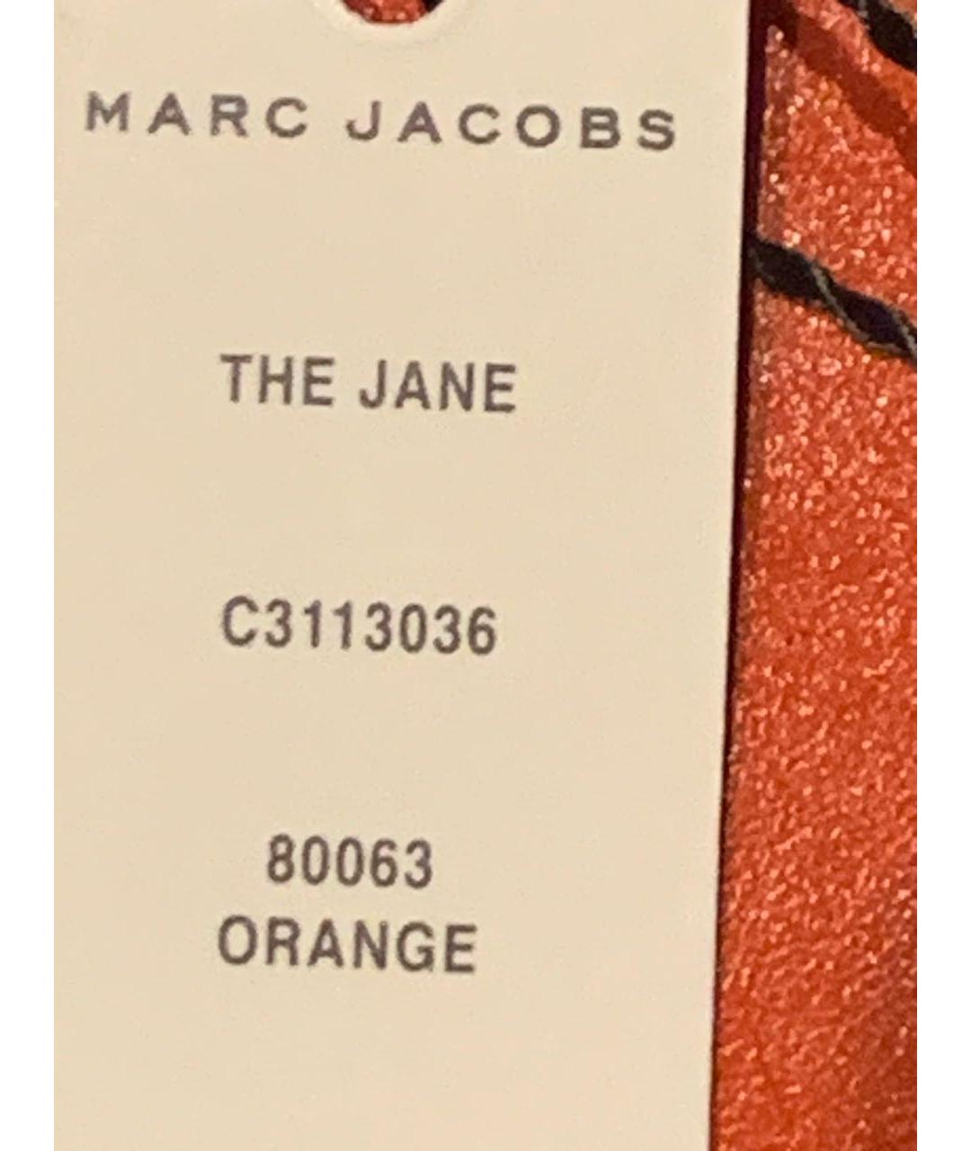 MARC JACOBS Оранжевая кожаная сумка через плечо, фото 8