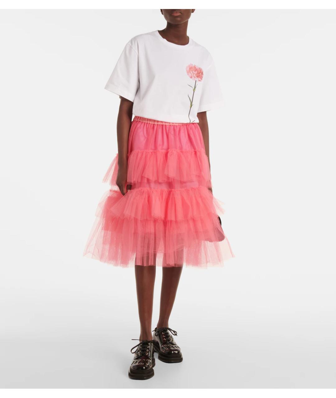 SIMONE ROCHA Розовая юбка миди, фото 5