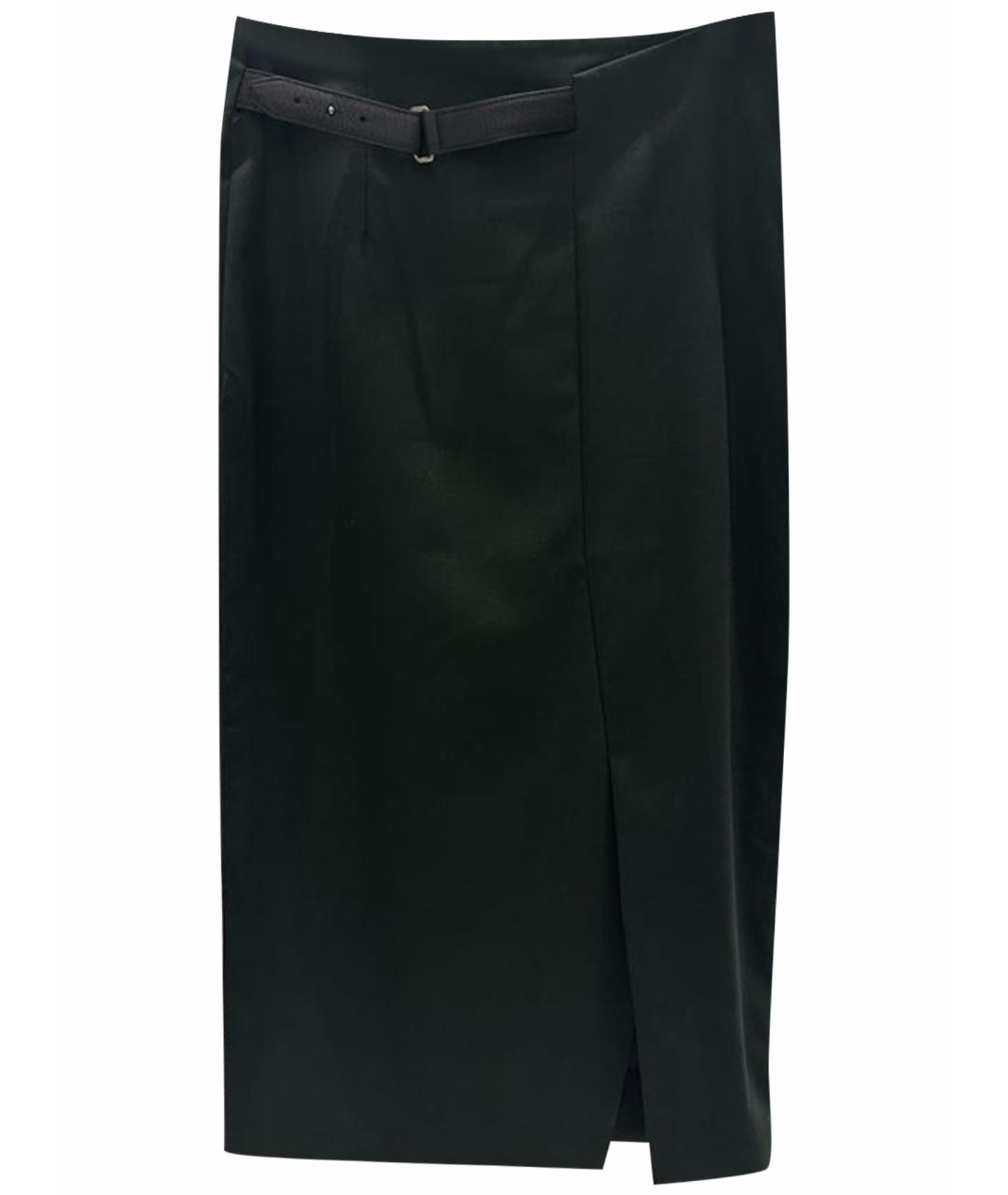 SPORTMAX Хаки шерстяная юбка миди, фото 1