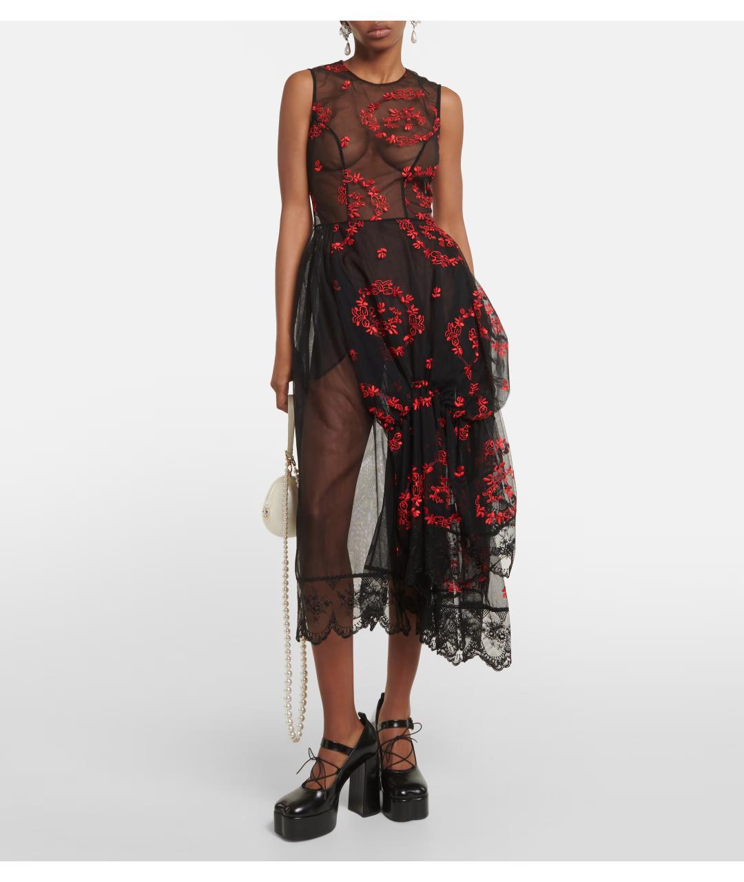 SIMONE ROCHA Черное коктейльное платье, фото 4