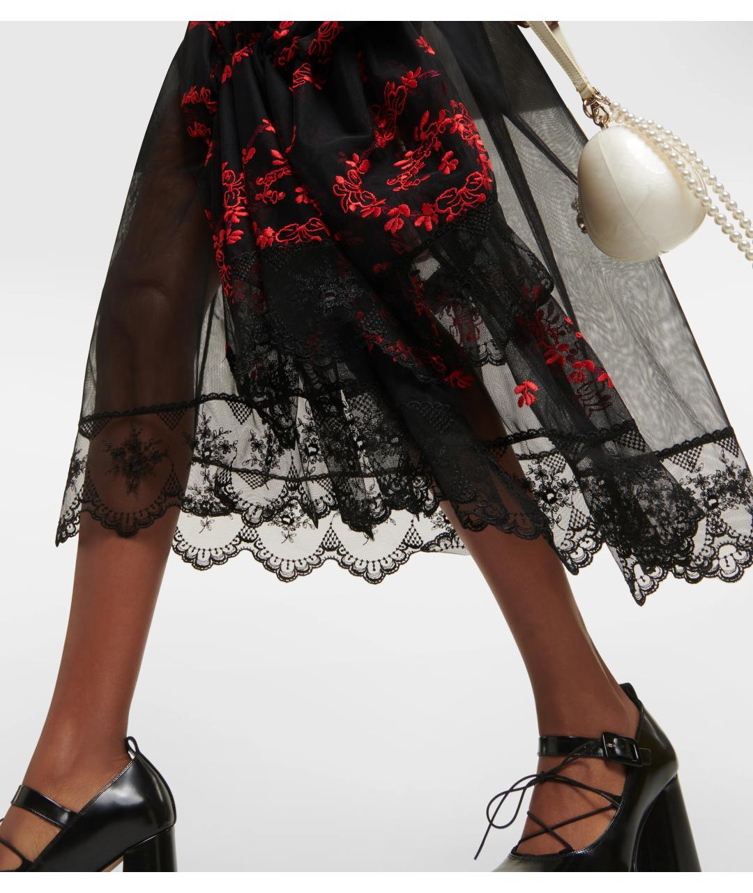 SIMONE ROCHA Черное коктейльное платье, фото 7