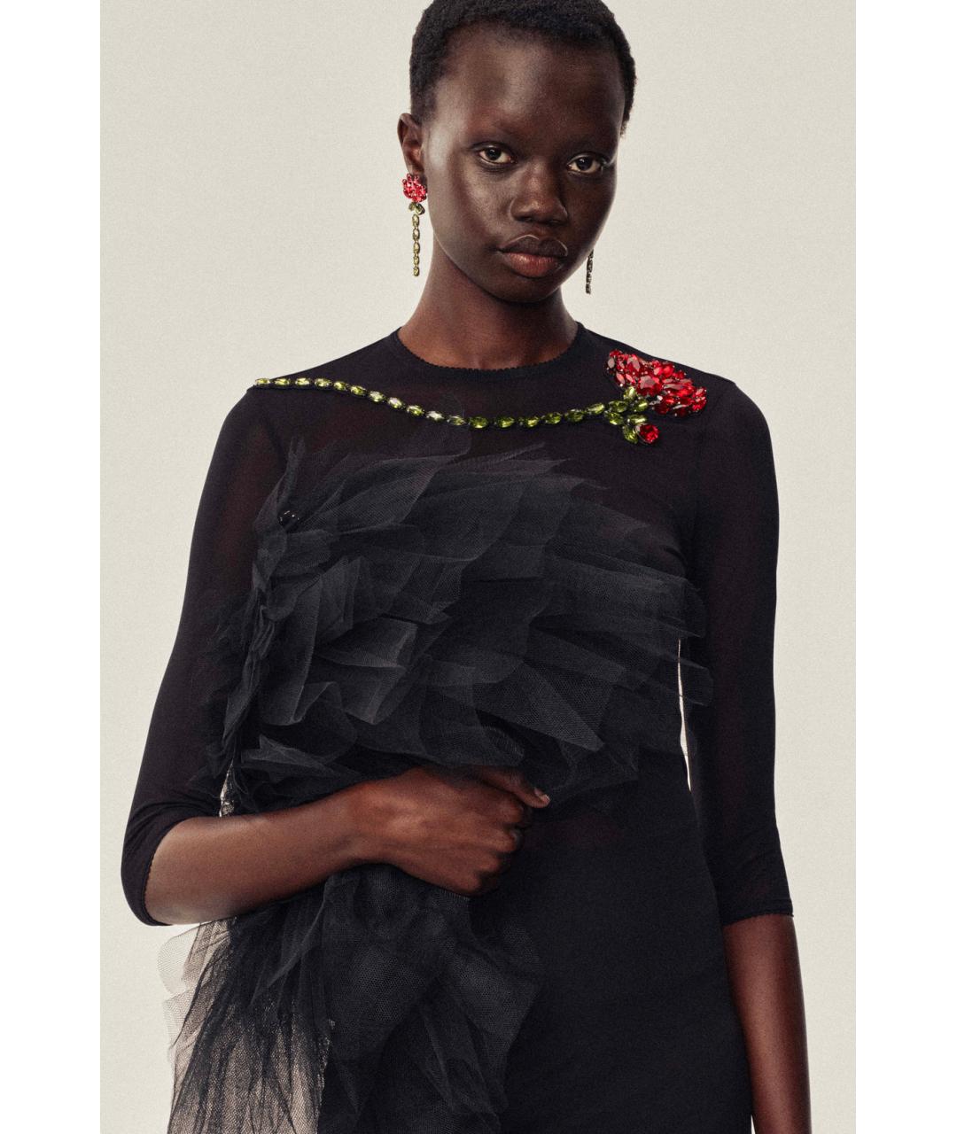 SIMONE ROCHA Черное коктейльное платье, фото 8