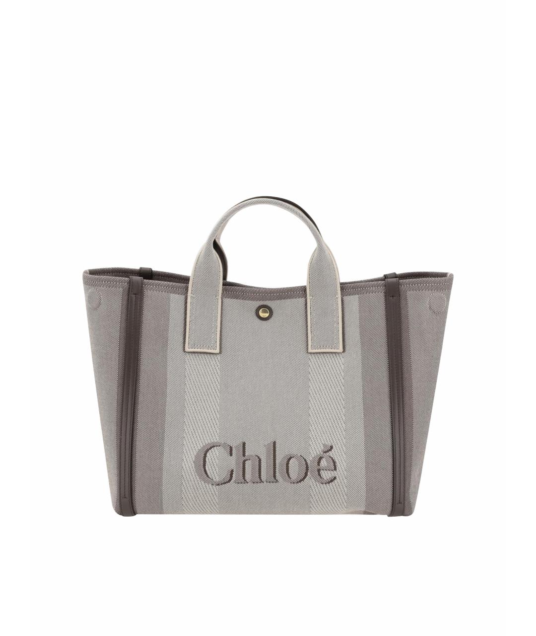 CHLOE Коричневая тканевая сумка тоут, фото 1