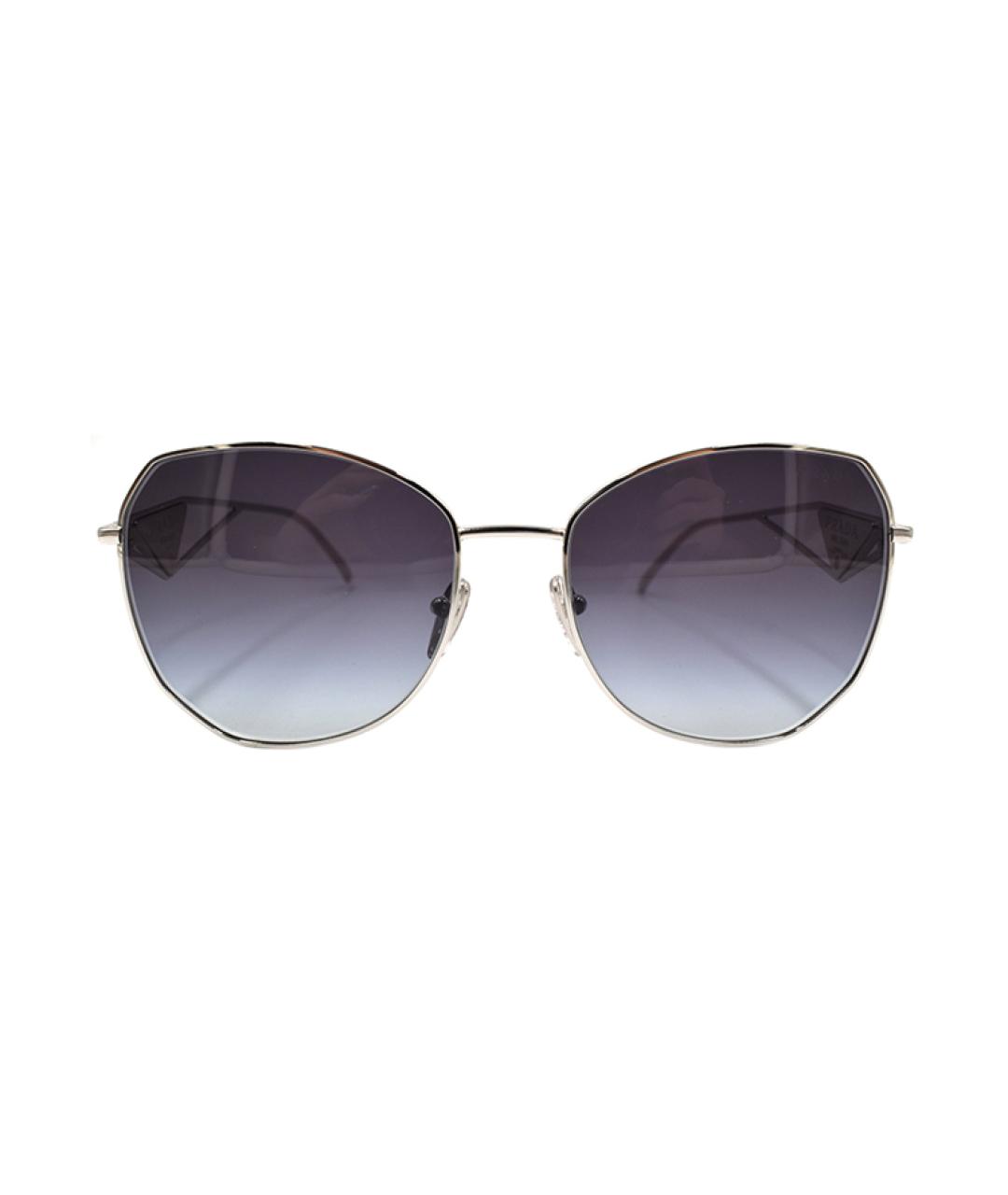 PRADA Черные металлические солнцезащитные очки, фото 2