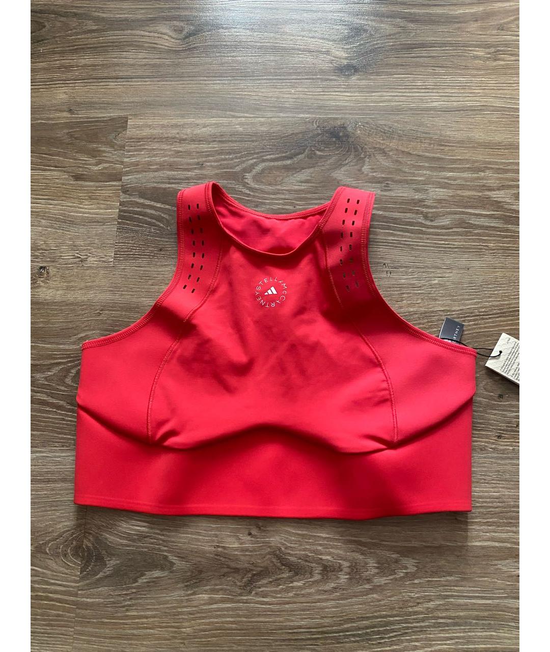 ADIDAS BY STELLA MCCARTNEY Красная полиэстеровая футболка, фото 5