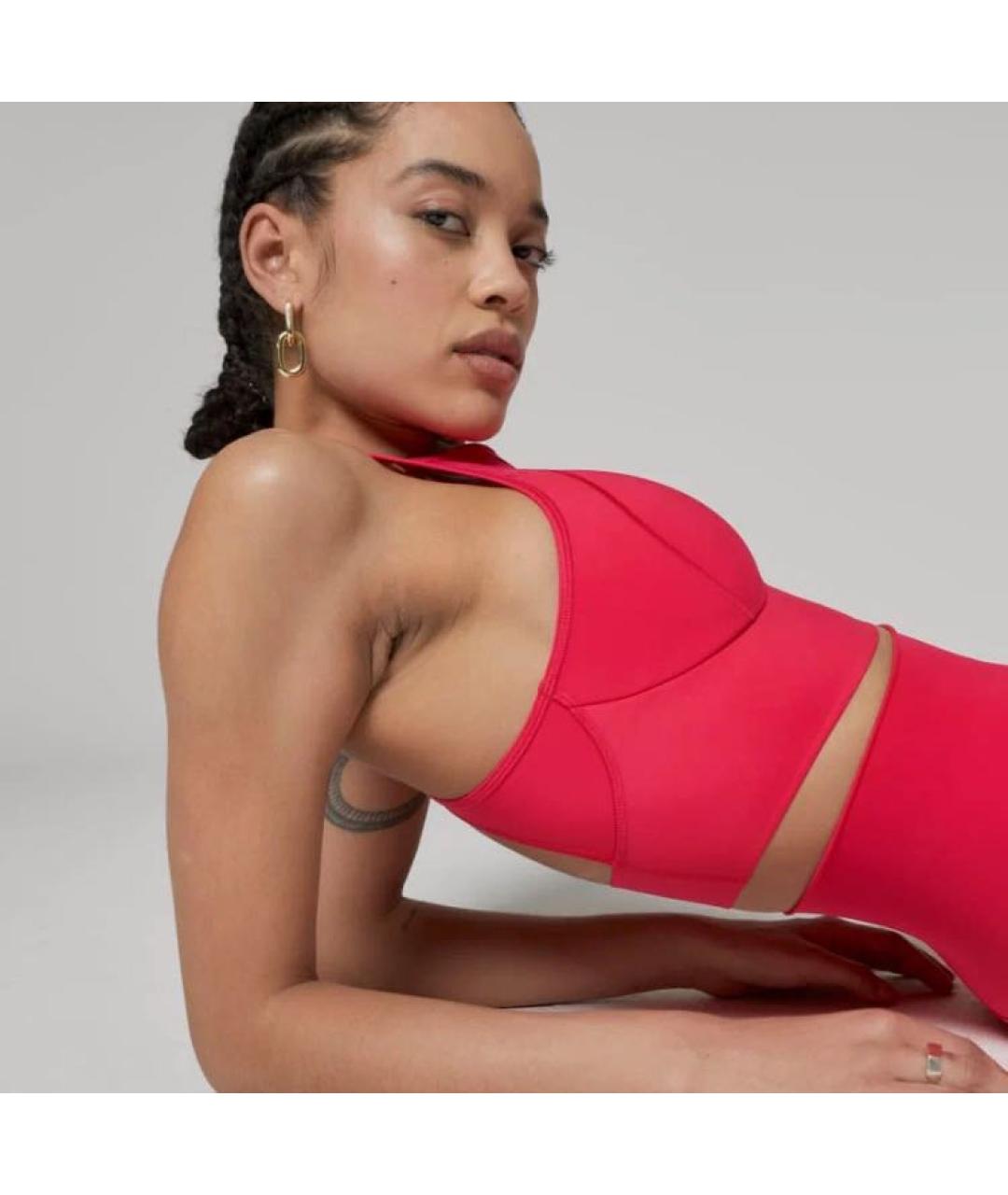 ADIDAS BY STELLA MCCARTNEY Красная полиэстеровая футболка, фото 4