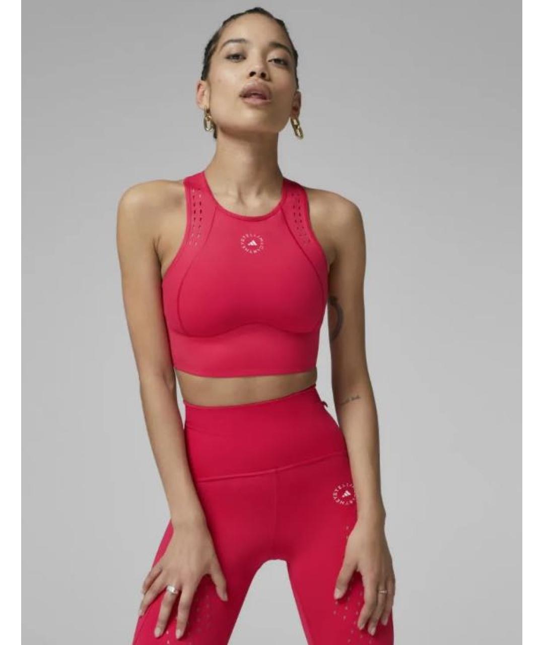 ADIDAS BY STELLA MCCARTNEY Красная полиэстеровая футболка, фото 8