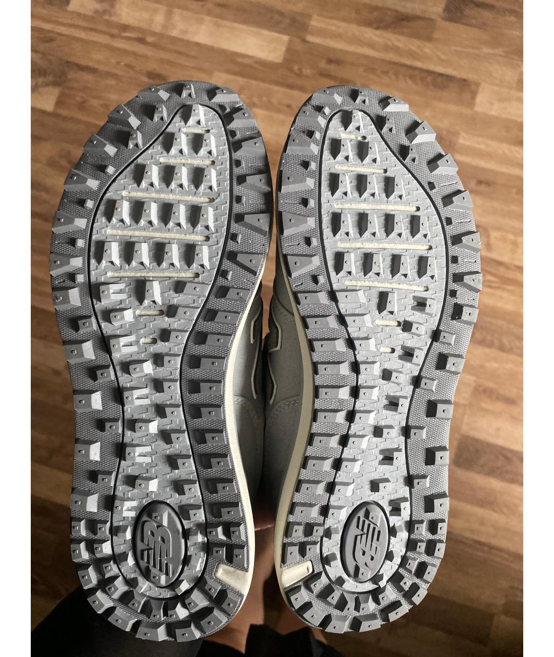 NEW BALANCE Серые кожаные кроссовки, фото 5