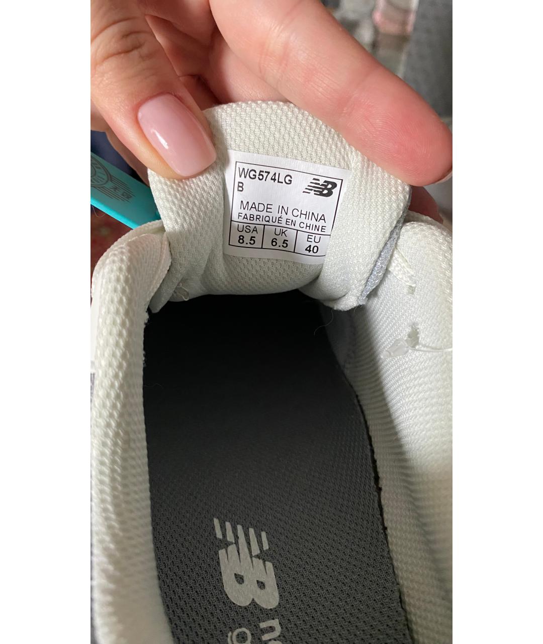 NEW BALANCE Серые кожаные кроссовки, фото 6