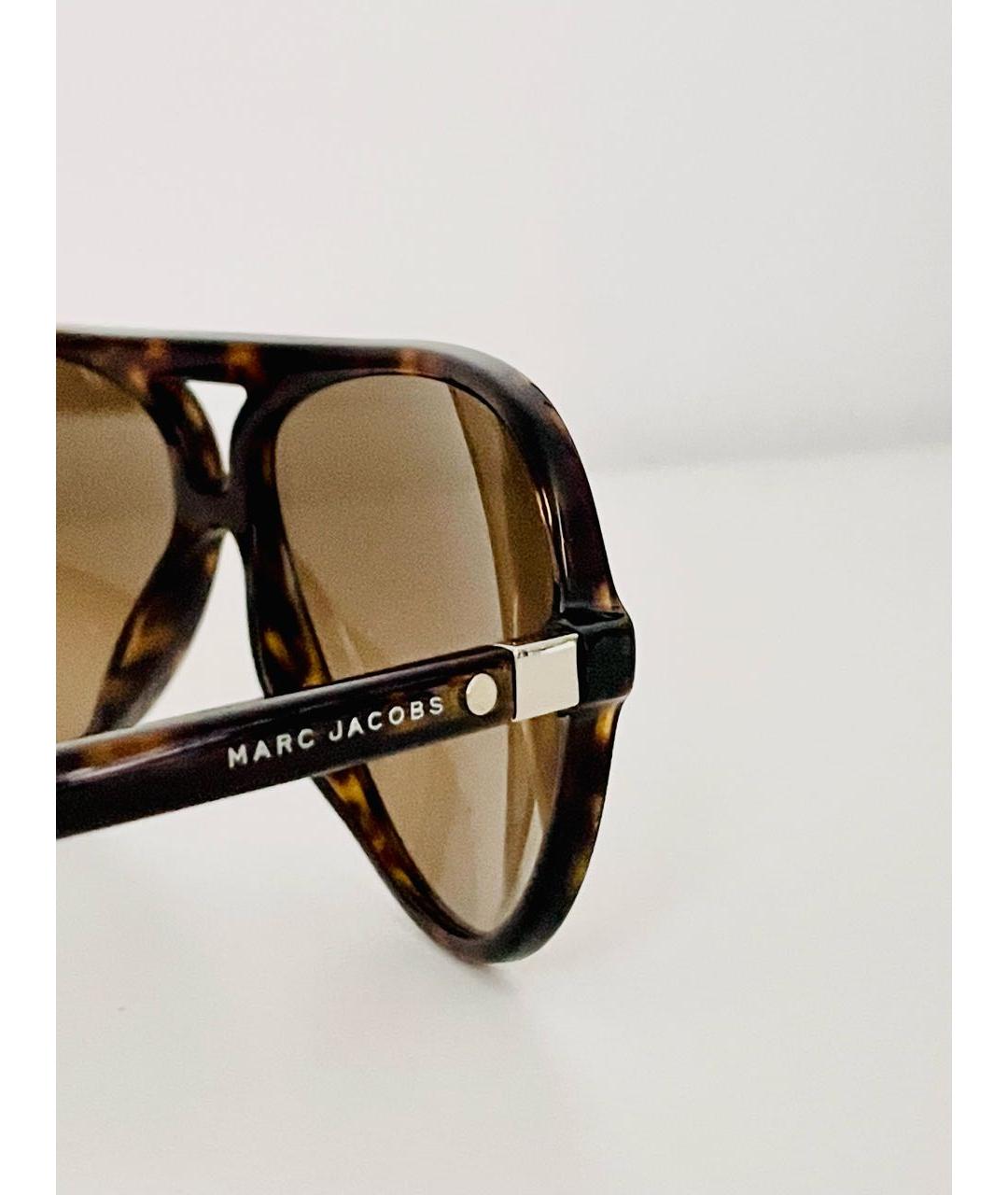 MARC JACOBS Коричневые пластиковые солнцезащитные очки, фото 6