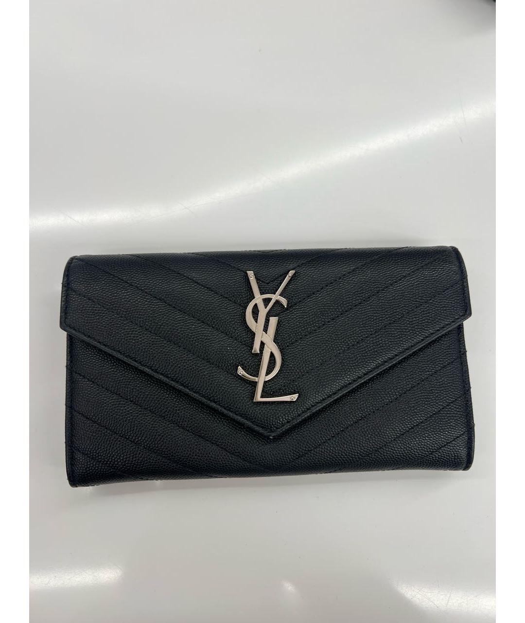 SAINT LAURENT Черный кошелек, фото 5