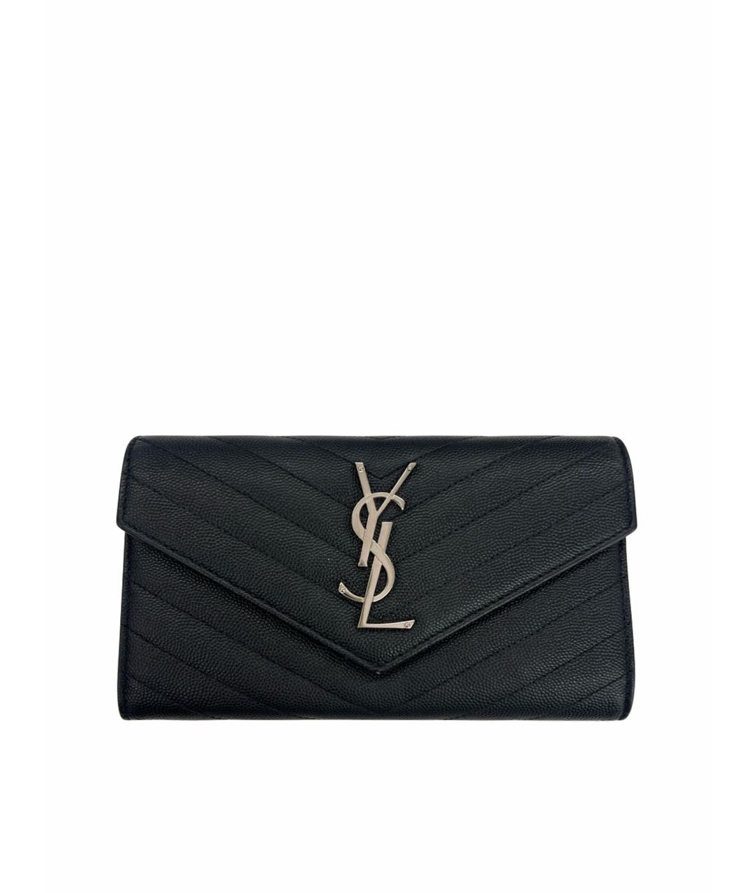 SAINT LAURENT Черный кошелек, фото 1
