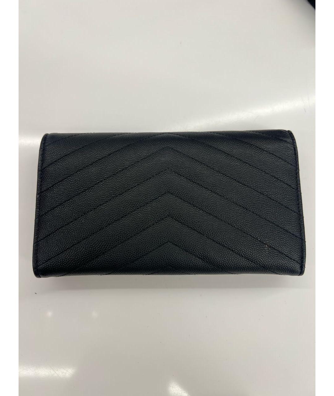SAINT LAURENT Черный кошелек, фото 3