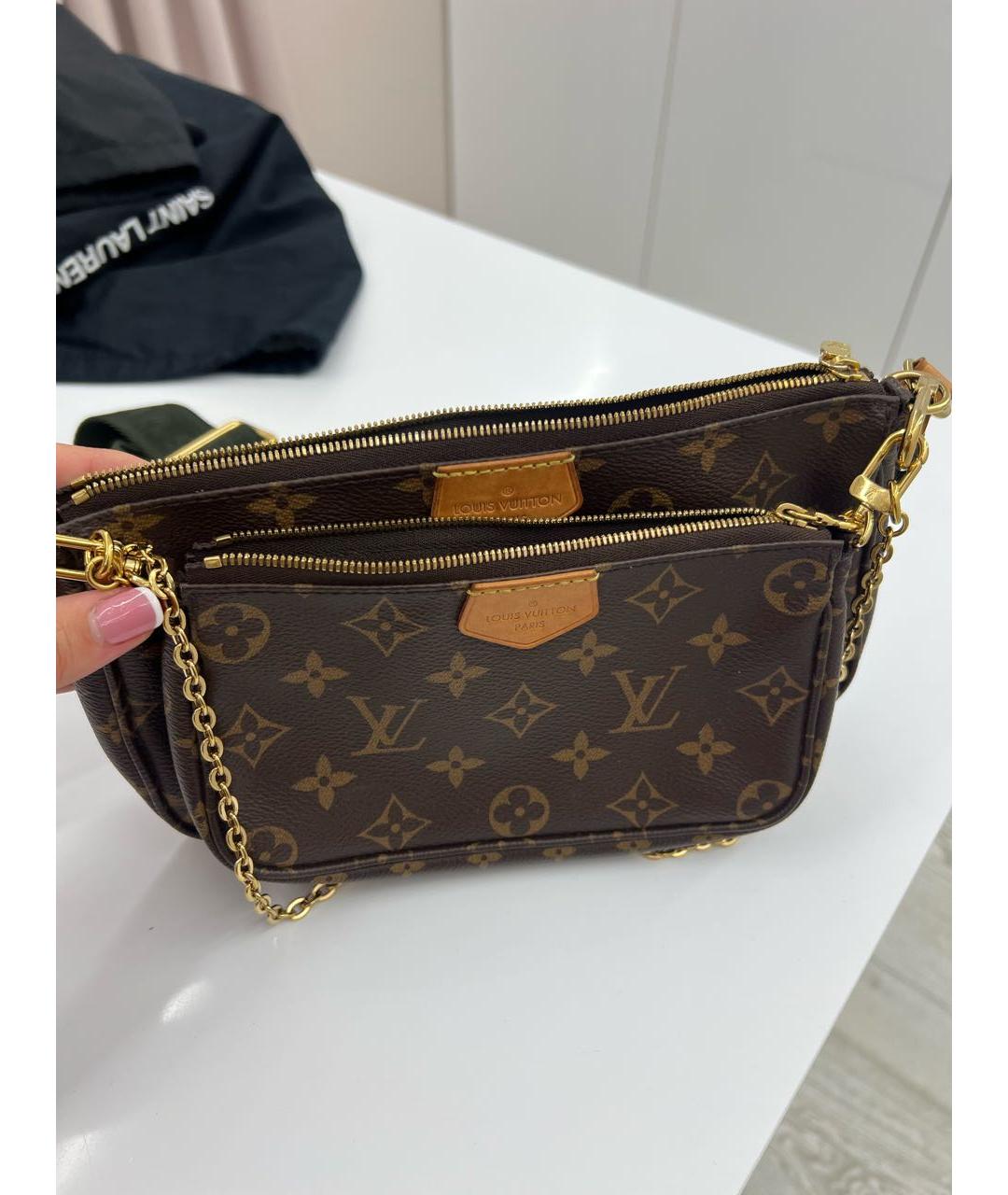 LOUIS VUITTON Коричневая сумка через плечо, фото 2