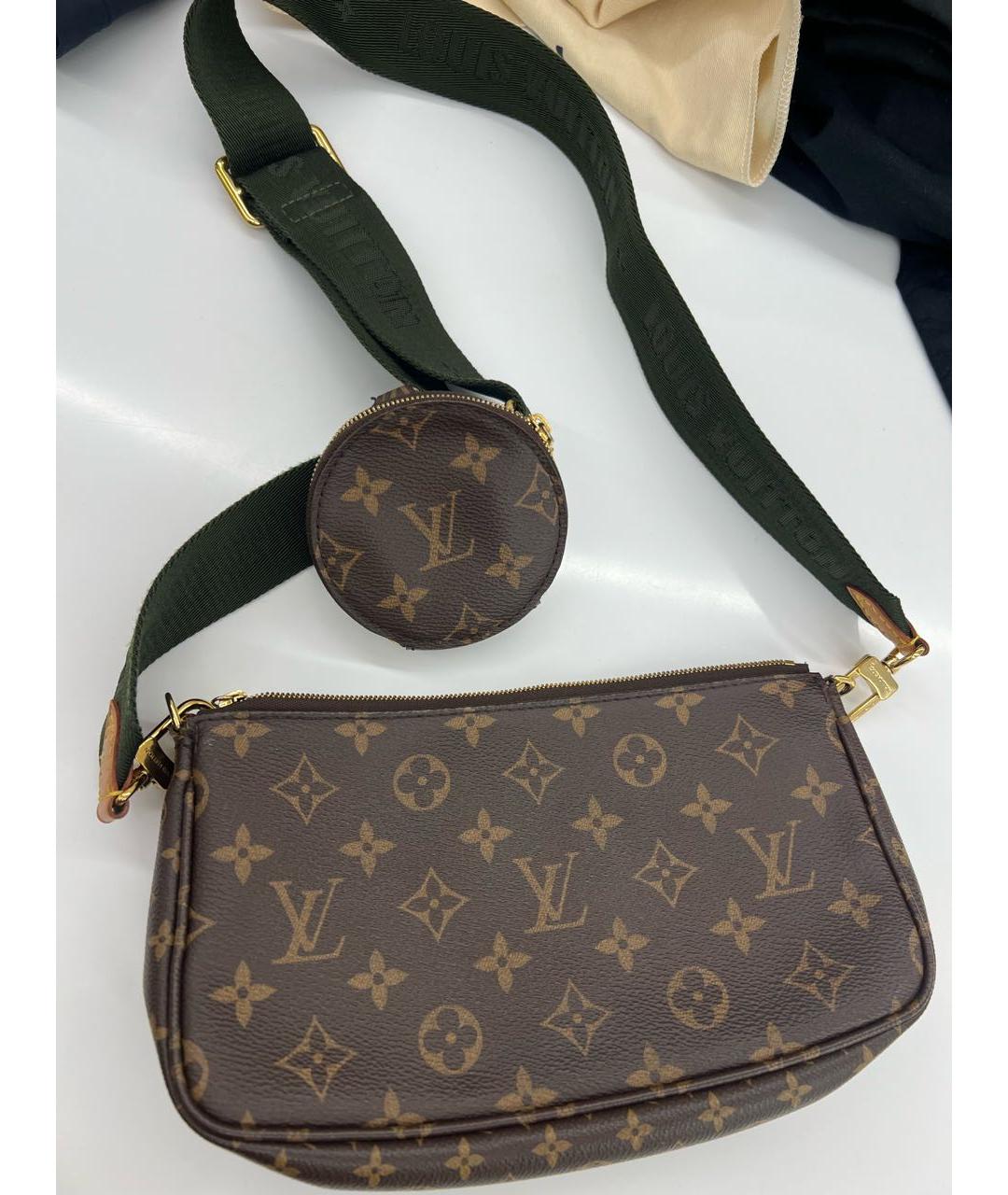 LOUIS VUITTON Коричневая сумка через плечо, фото 7