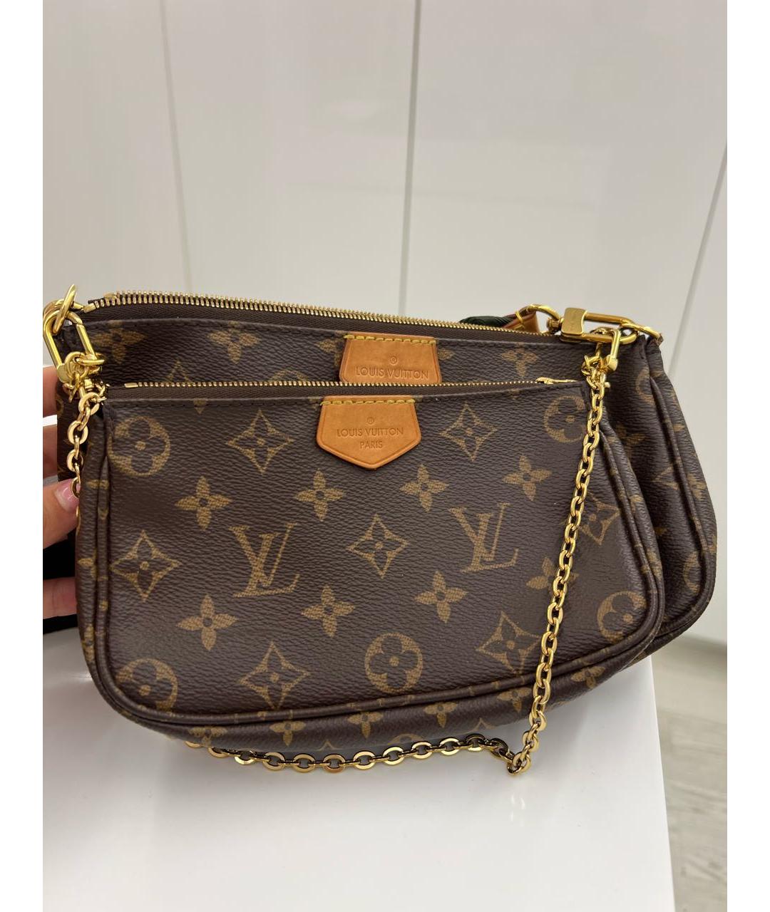 LOUIS VUITTON Коричневая сумка через плечо, фото 3