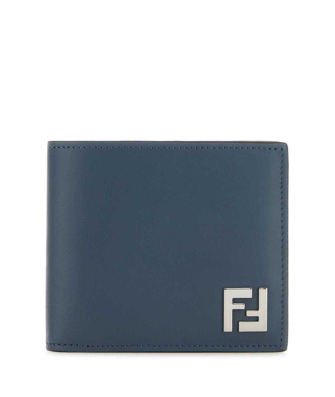 FENDI Синий кожаный кошелек, фото 1