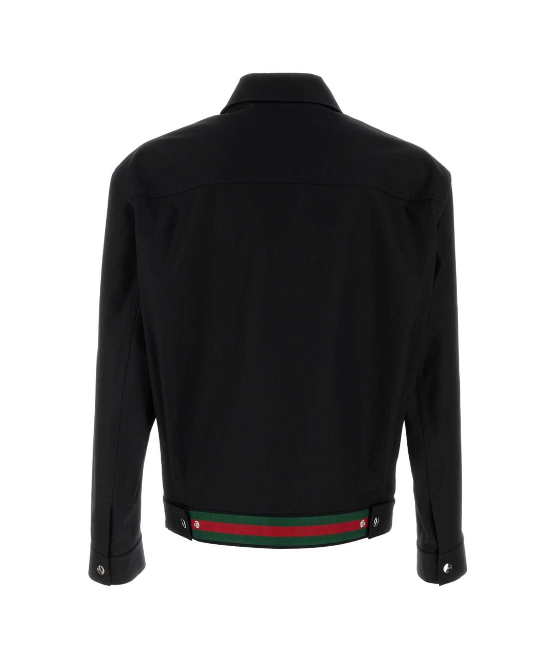 GUCCI Черная хлопковая куртка, фото 2