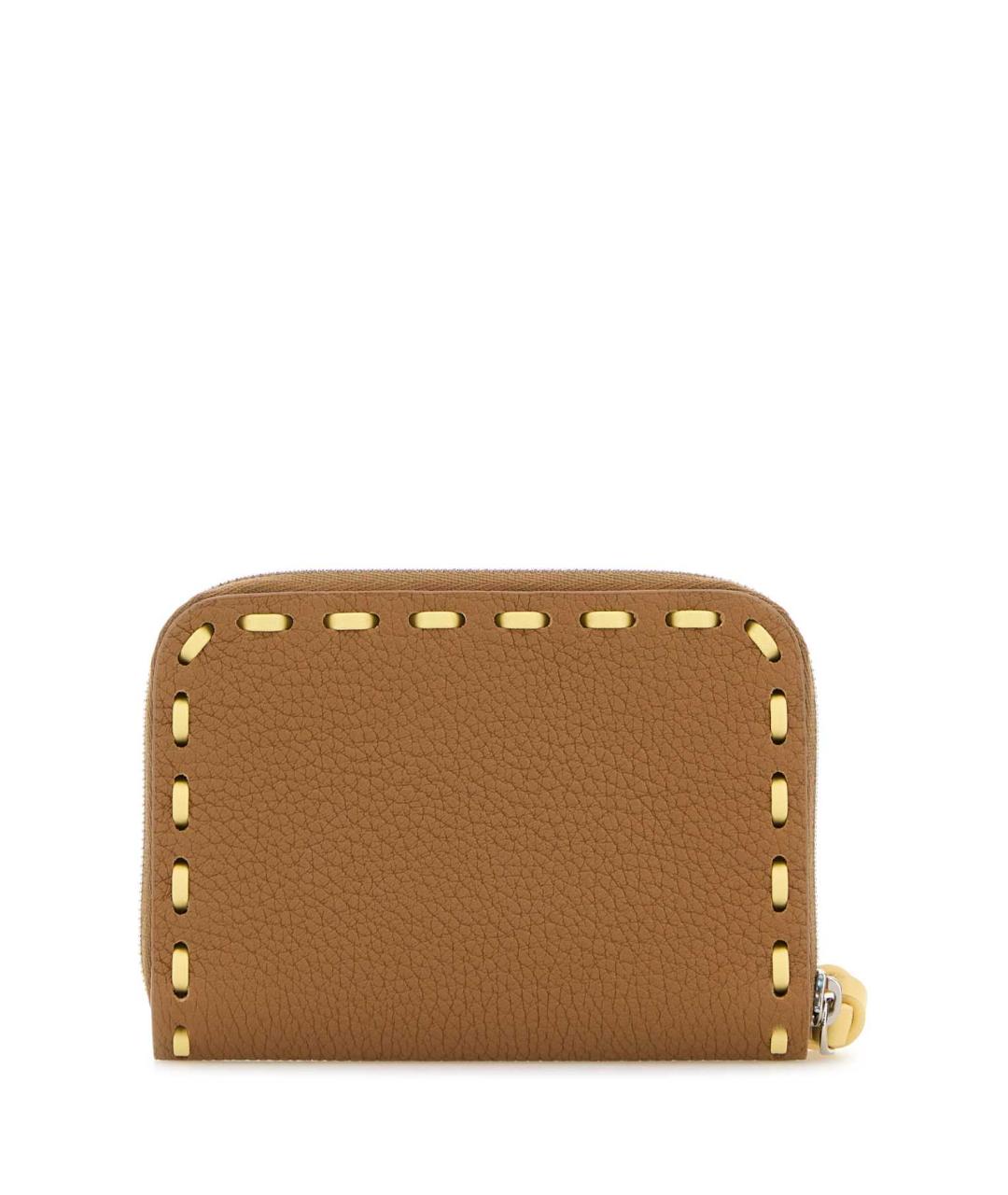 FENDI Коричневый кожаный кошелек, фото 3