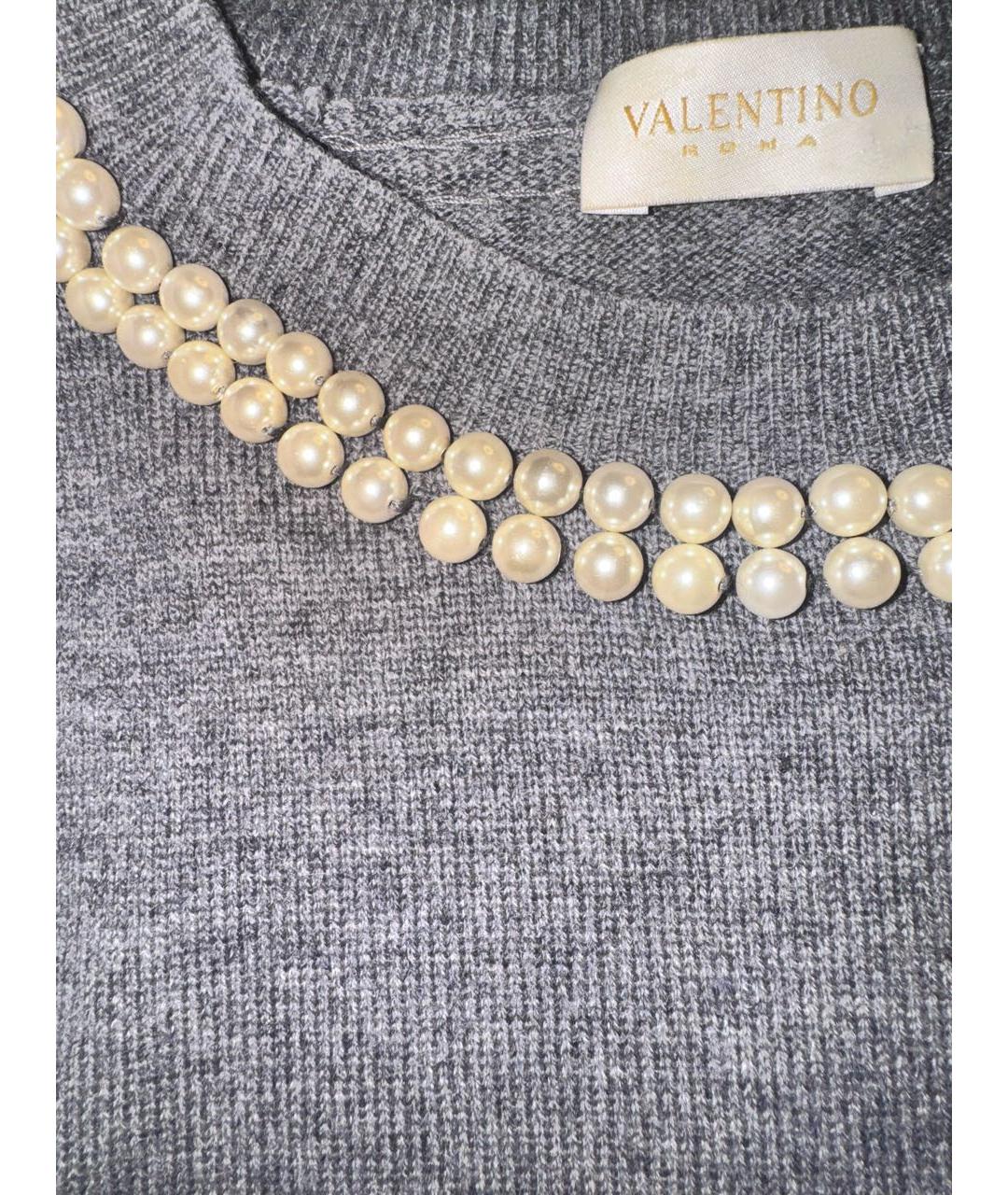VALENTINO Серая шерстяная жилетка, фото 4