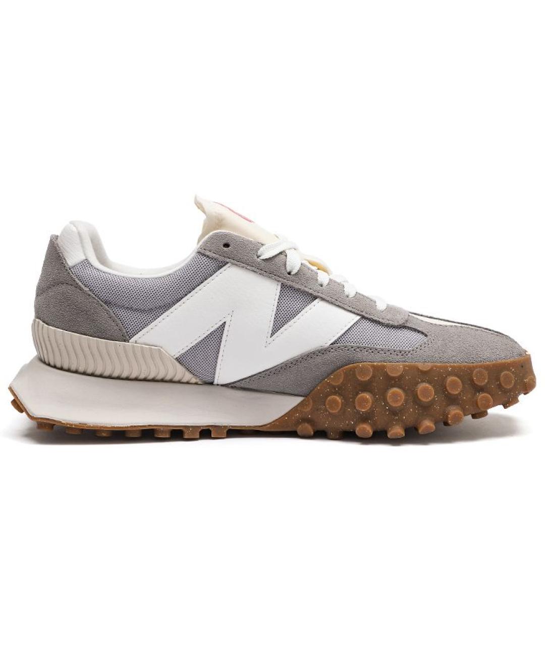 NEW BALANCE Серые замшевые низкие кроссовки / кеды, фото 2