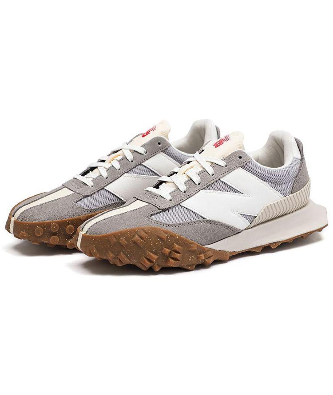 NEW BALANCE Серые замшевые низкие кроссовки / кеды, фото 3