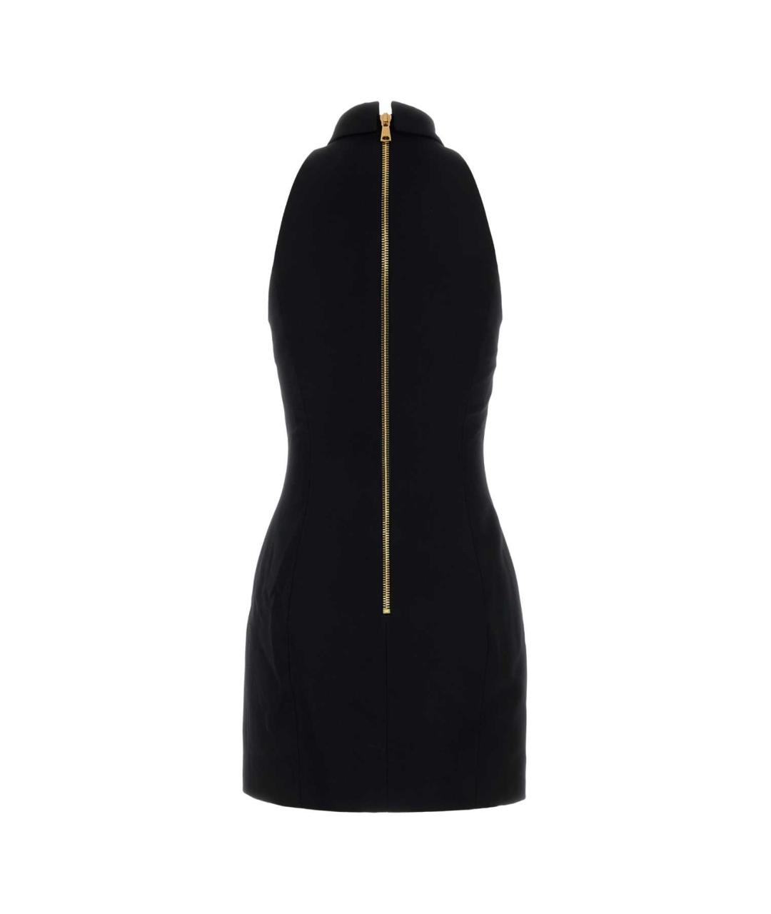 BALMAIN Черное хлопковое платье, фото 2
