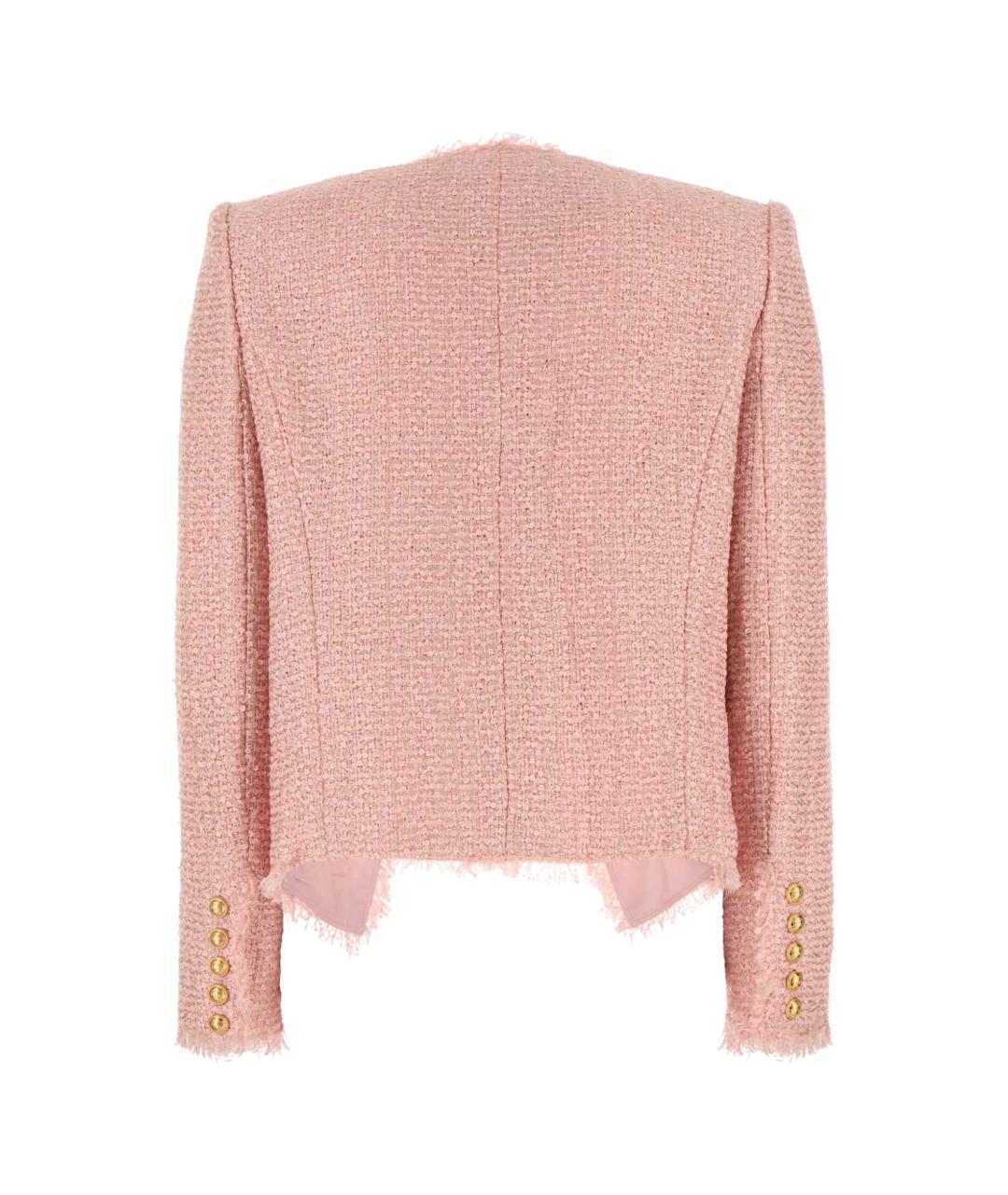 BALMAIN Розовый полиэстеровый жакет/пиджак, фото 2