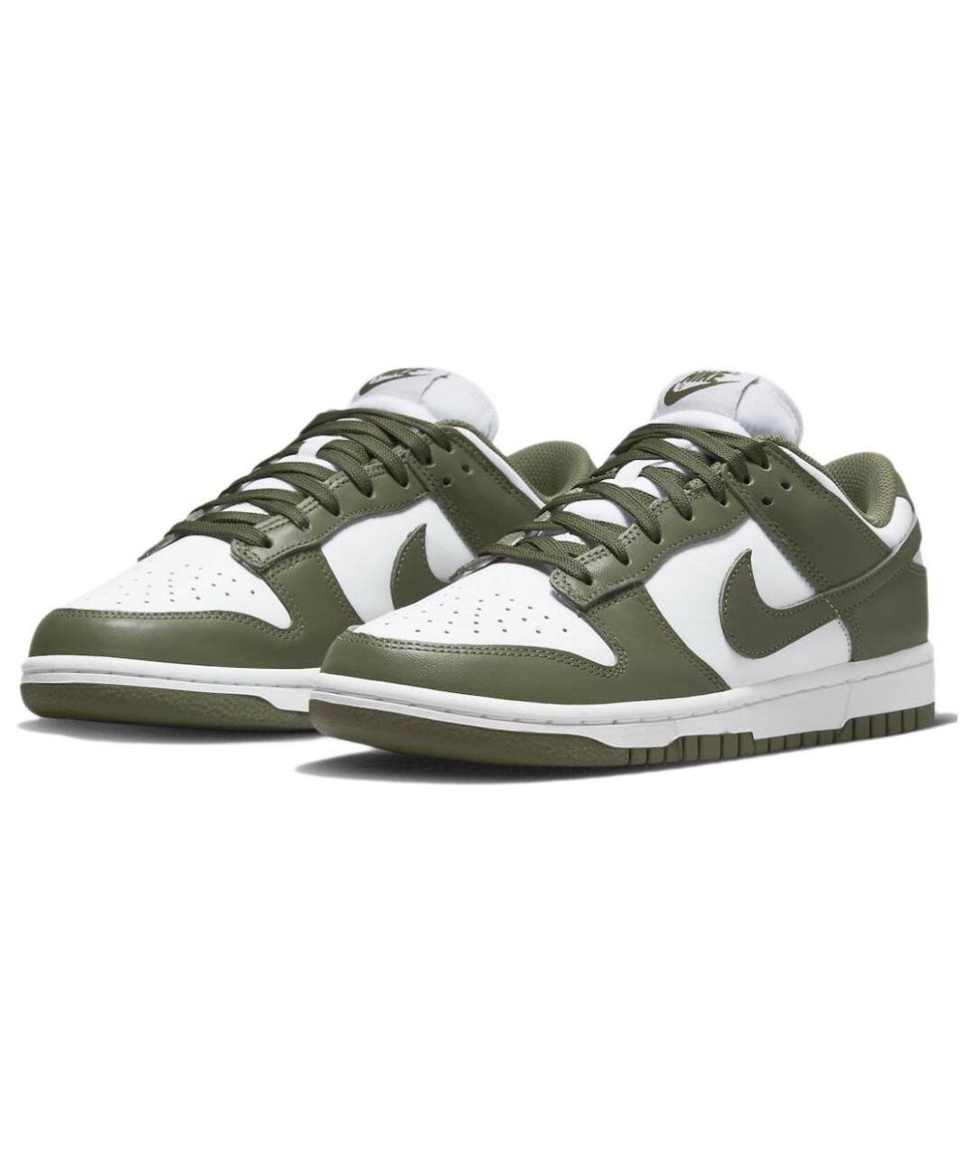 NIKE Хаки кожаные кеды, фото 3