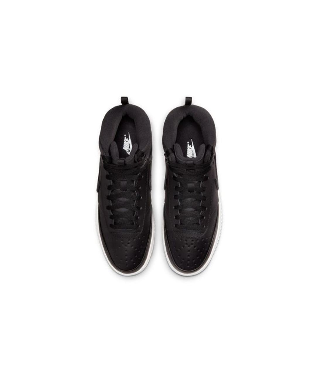 NIKE Черные синтетические высокие кроссовки / кеды, фото 3