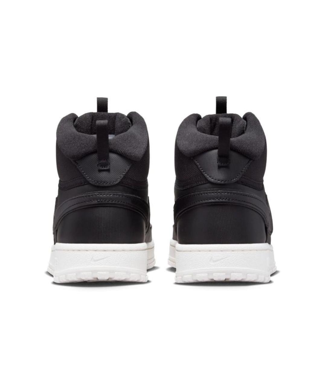 NIKE Черные синтетические высокие кроссовки / кеды, фото 2