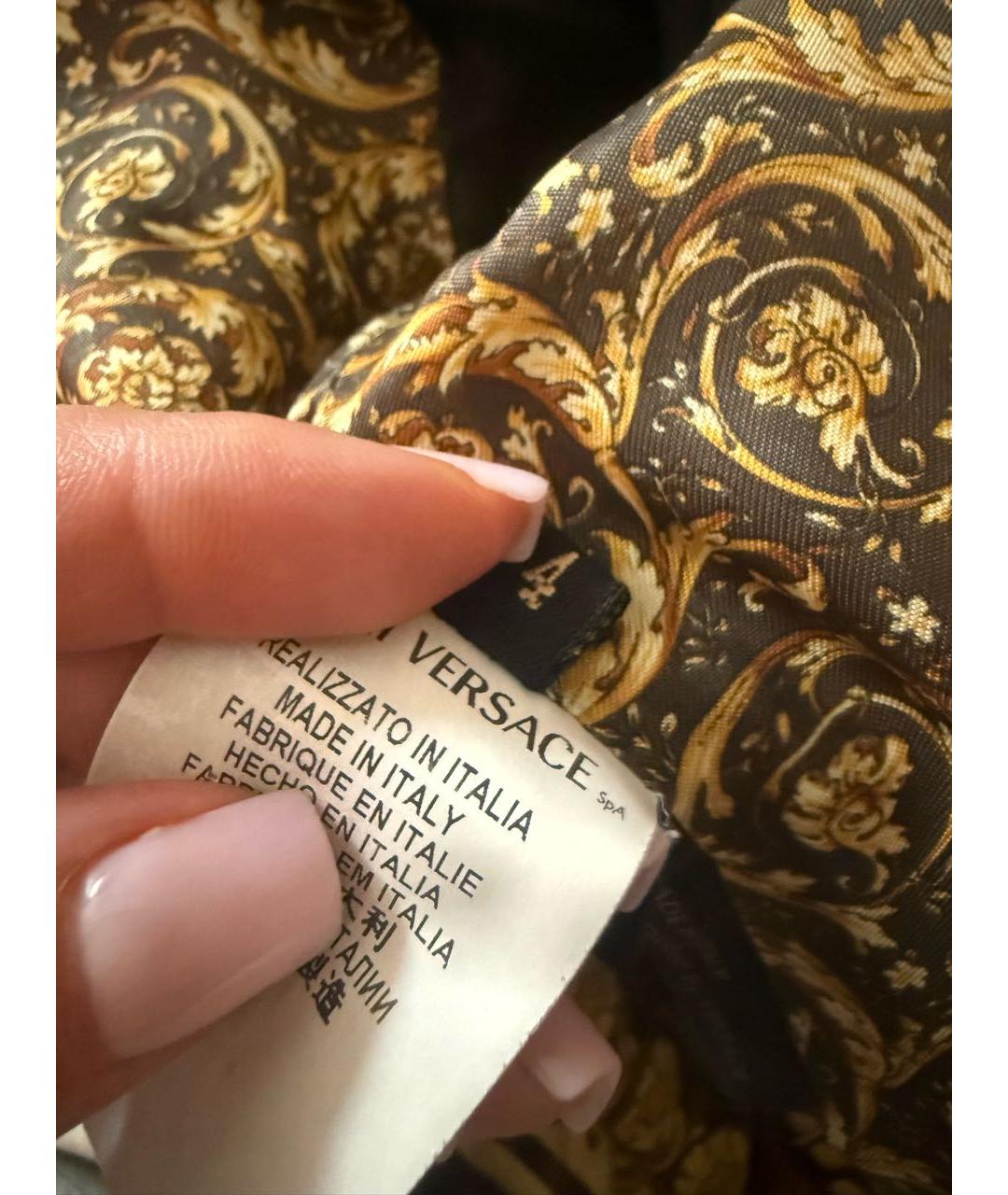VERSACE Горчичная бархатная куртка, фото 6
