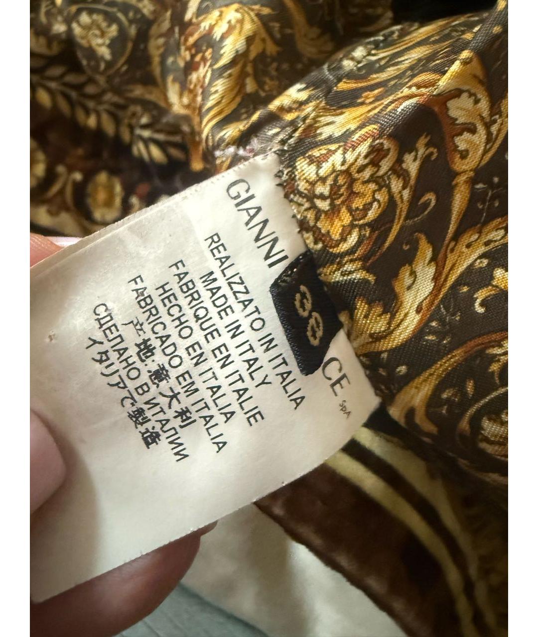 VERSACE Горчичная бархатная куртка, фото 7
