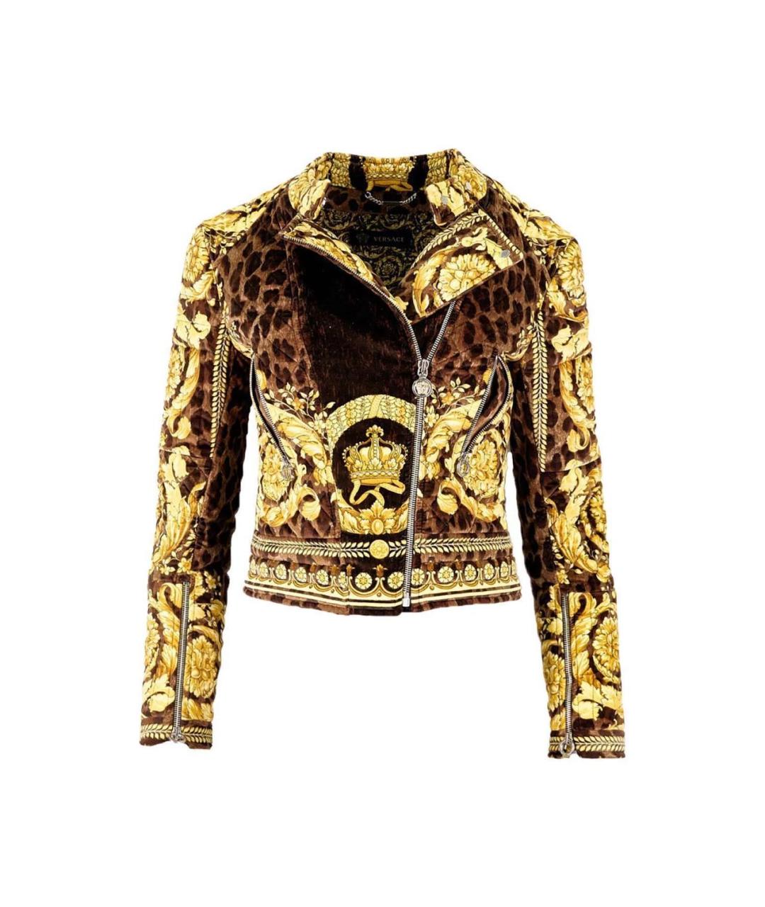 VERSACE Горчичная бархатная куртка, фото 1