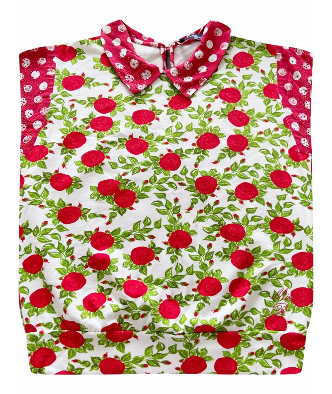 MISS BLUMARINE Красный хлопковый детская футболка / топ, фото 1