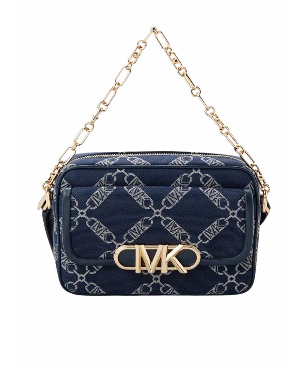 MICHAEL KORS Синяя жаккардовая сумка через плечо, фото 1