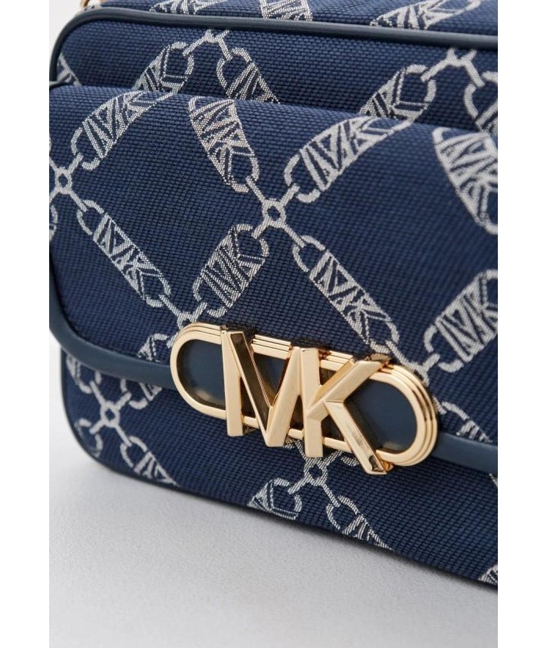 MICHAEL KORS Синяя жаккардовая сумка через плечо, фото 2