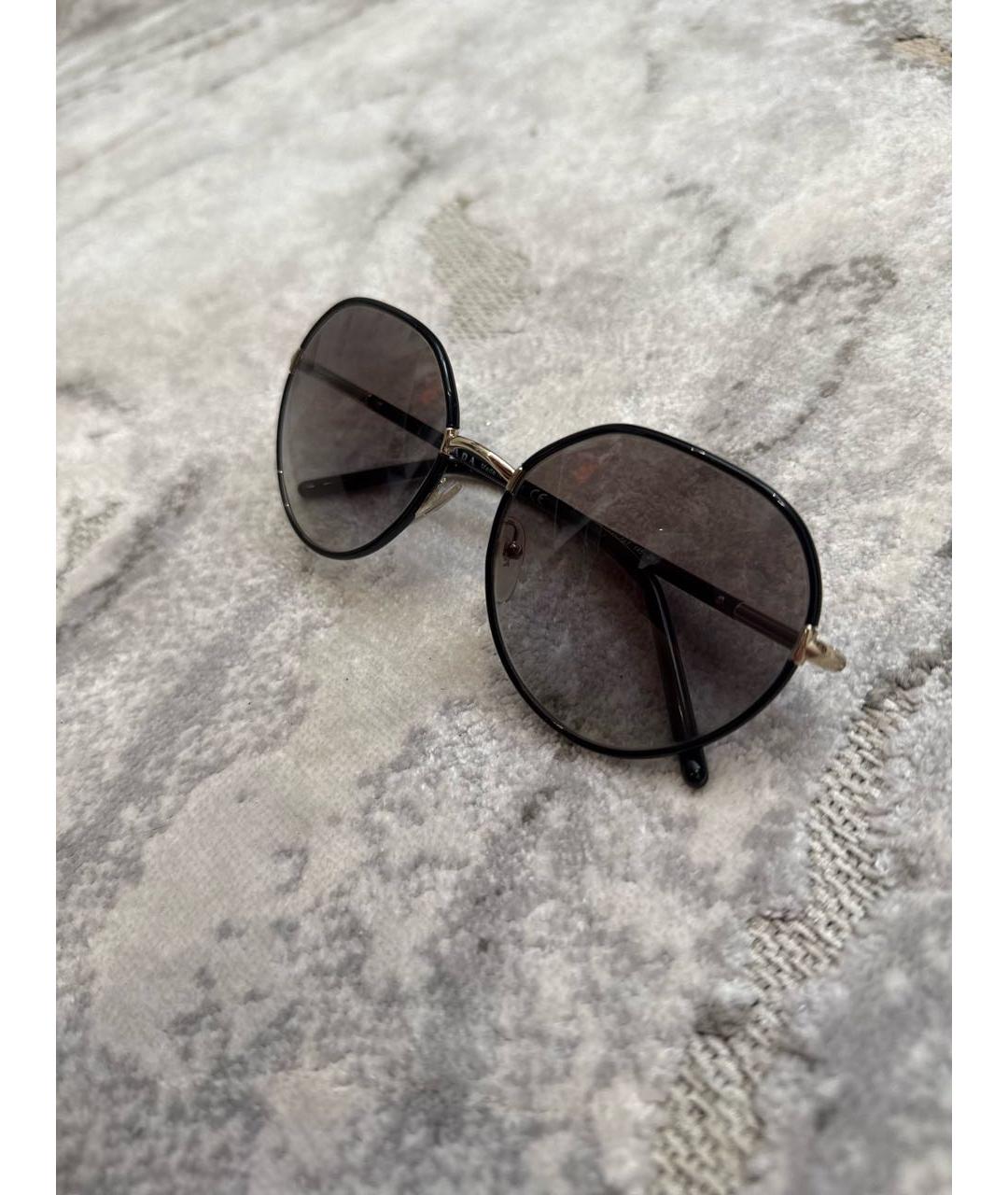PRADA Черные пластиковые солнцезащитные очки, фото 3