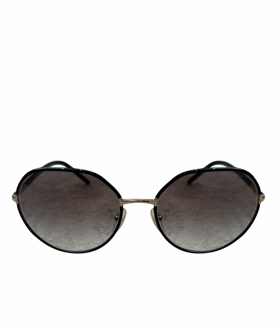 PRADA Черные пластиковые солнцезащитные очки, фото 1